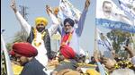 AAP’s chief ministerial face Bhagwant Mann addressing party supporters during a road show in Dakha constituency in Ludhiana on Friday. (Gurpreet Singh/HT) AAP’s chief ministerial face Bhagwant Mann addressing party supporters during a road show in Dakha constituency in Ludhiana on Friday. (Gurpreet Singh/HT)