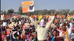 The BJP is contesting on 68 assembly seats — the highest ever — in alliance with former CM Captain Amarinder Singh. (HT Photo)