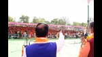 The previous SP, BSP governments did nothing for my poor brothers and sisters, said Keshav Prasad Maurya while addressing a public meeting in Lalitpur (Sourced)