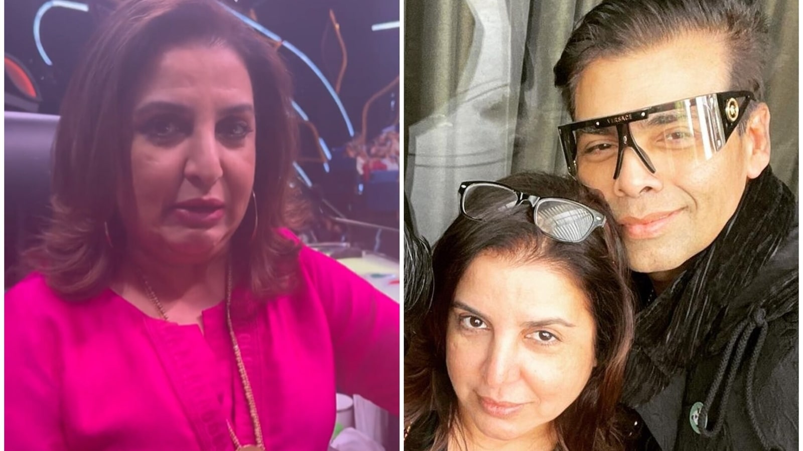 Karan screams in horror as he sees ‘blob of pink’ Farah, she trolls his outfit