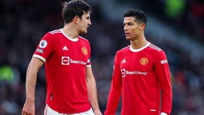 Harry Maguire and Cristiano Ronaldo (Getty Images)