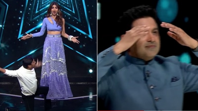 Illusionist performs trick on Shilpa Shetty.