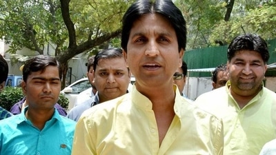 Poet and AAP founding member Kumar Vishwas. (PTI Photo)