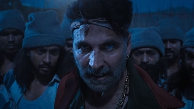 Akshay Kumar in a still from Bachchhan Paandey trailer. Akshay Kumar in a still from Bachchhan Paandey trailer. 