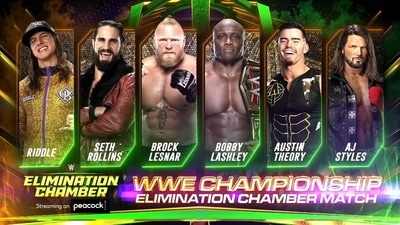 WWE Elimination Chamber. (WWE) WWE Elimination Chamber. (WWE)