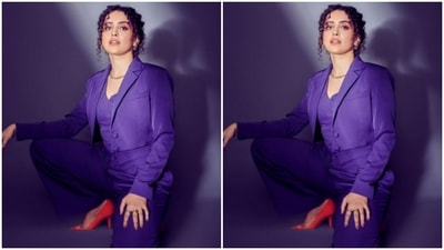 Sanya accessorised her look with gold chain, earrings and rings from the shelves of Bling thing Store. For footwear, Sanya opted for bright red stilettos. (Instagram/@sukritigrover)