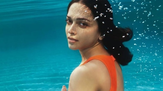 Deepika Padukone's bold underwater shoot in orange monokini sets Internet ablaze&nbsp;(Instagram/deepikapadukone)