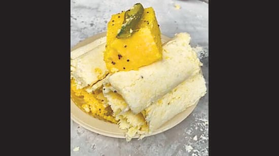 Mixed with dhokla, this ice cream roll took the internet by storm.