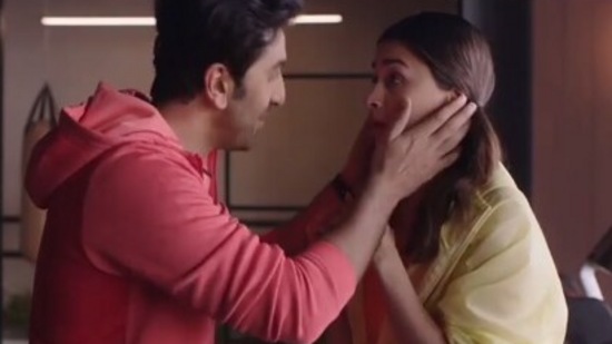 Ranbir Kapoor and Alia Bhatt in a still from their new ad.