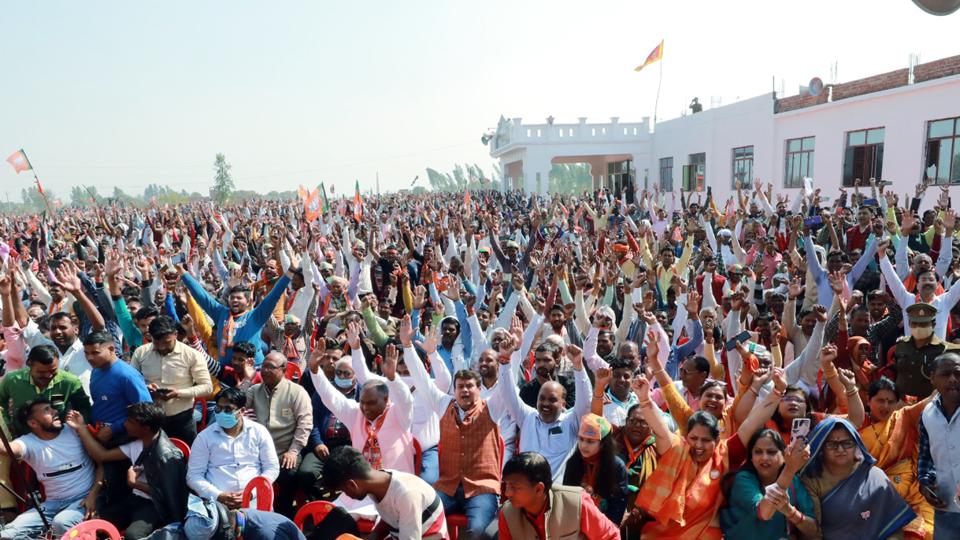 File photo of an election rally in Uttar Pradesh,&nbsp; (ANI)