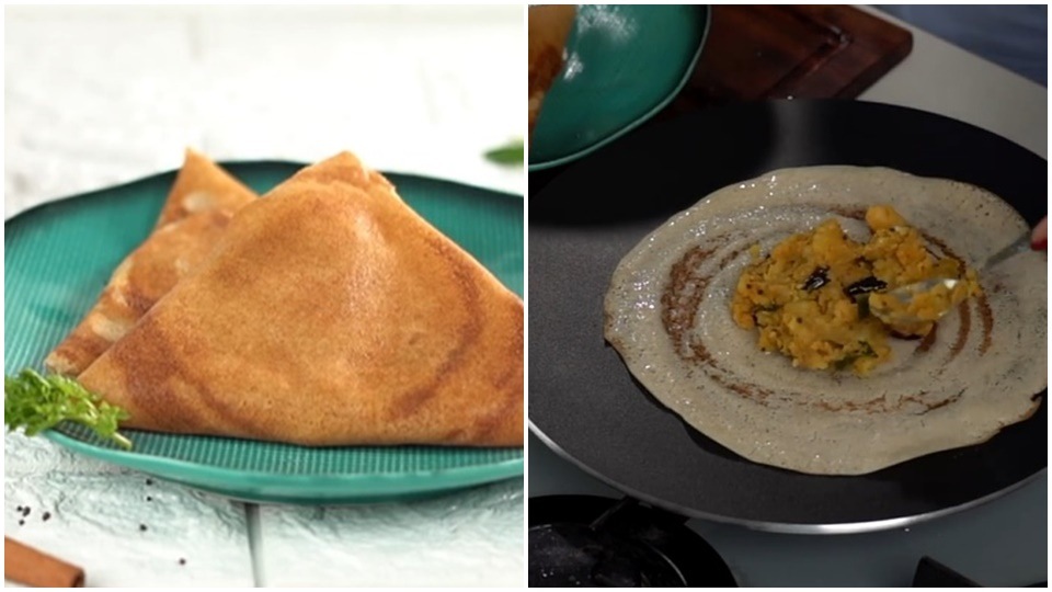 Instant bread dosa(Instagram/Pankaj Bhadouria) Instant bread dosa(Instagram/Pankaj Bhadouria)