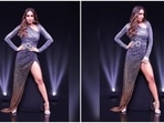 Fashionista Malaika Arora has an impeccable fashion sense. From street style wears to glamorous evening gowns, Malaika can pull off any outfit she dons. Recently, she took the internet by storm with her photos in a shimmery thigh-high slit gown teamed with stilettoes.(Instagram/@manekaharisinghani)