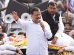 AAP national convener Arvind Kejriwal during a roadshow in Jalalabad on Friday. (HT Photo) AAP national convener Arvind Kejriwal during a roadshow in Jalalabad on Friday. (HT Photo)