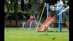 The civic body started laying tertiary treated water pipelines in 1990 and covered Sectors 1 to 12 and Sector 16 initially. At present, almost 80% of the city has been covered. (HT File) The civic body started laying tertiary treated water pipelines in 1990 and covered Sectors 1 to 12 and Sector 16 initially. At present, almost 80% of the city has been covered. (HT File)