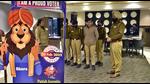 Police deployed in pink polling station in BRS Nagar in Ludhiana on Saturday. (Gurpreet Singh/HT) Police deployed in pink polling station in BRS Nagar in Ludhiana on Saturday. (Gurpreet Singh/HT)
