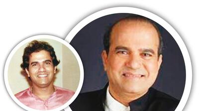 Suresh Wadkar at 22 (inset) and at 66 Suresh Wadkar at 22 (inset) and at 66