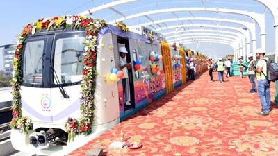 The Pimpri-Phugewadi station got clearance from the Commissioner of Metro Rail Safety (CMRS) on January 6, an inspection of the Vanaz-Garware college route was done on February 10. It is expected to get a certificate in a few days, said officials. (HT FILE PHOTO)