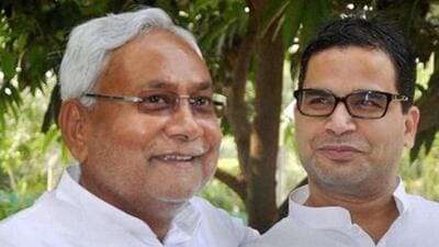 Bihar chief minister Nitish Kumar with Prashant Kishor in 2015. (PTI/File photo)