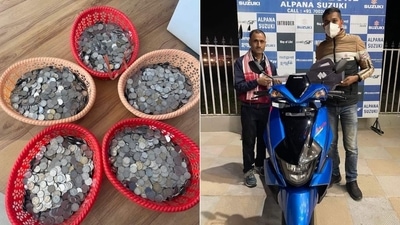 The image shows the coin that the Assam man saved to buy the scooter. (Facebook/@Hirak J Das) The image shows the coin that the Assam man saved to buy the scooter. (Facebook/@Hirak J Das)