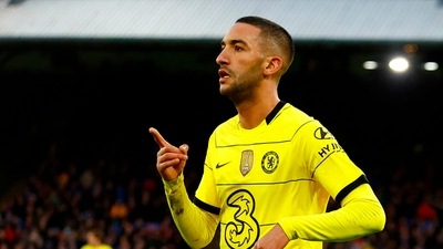 Ziyech scored in 89th minute to help Chelsea consolidate third place (Reuters)