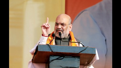 Union Home Minister Amit Shah addressing the supporters during a public meeting, in Raebareli on Saturday. (ANI) Union Home Minister Amit Shah addressing the supporters during a public meeting, in Raebareli on Saturday. (ANI)