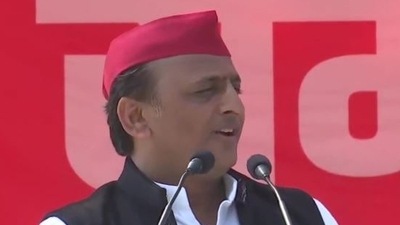 Samajwadi Party president Akhilesh Yadav.
