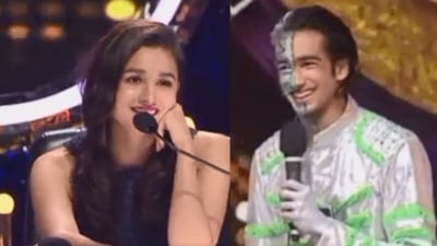 Alia Bhatt and Shantanu Maheshwari on Jhalak Dikhhla Jaa season 9. Alia Bhatt and Shantanu Maheshwari on Jhalak Dikhhla Jaa season 9. 
