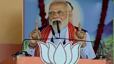 Prime Minister Narendra Modi will address an election rally at Luwangsangbam sports complex ground near Manipur chief minister N Biren Singh’s residence in Imphal East district. (File/ANI) Prime Minister Narendra Modi will address an election rally at Luwangsangbam sports complex ground near Manipur chief minister N Biren Singh’s residence in Imphal East district. (File/ANI)
