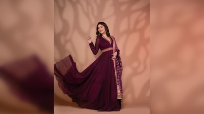 Madhuri Dixit wore this gorgeous outfit to promote her upcoming series The Fame Game. Sharing her stills on her Instagram handle, she captioned her post, "Countless reasons to be happy." (Instagram/@madhuridixitnene)