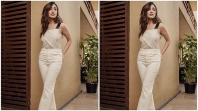 Styled by fashion stylist Allia Al Rufai, Yami wore her tresses open in wavy curls as she posed for the pictures. (Instagram/@yamigautam)