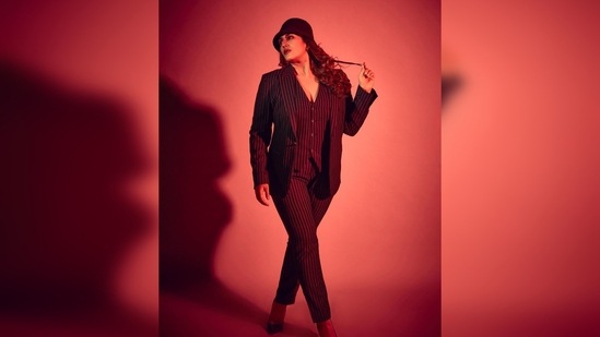 Huma Qureshi's outfit has been designed by the ace designer duo Rohit Gandhi and Rahul Khanna.(Instagram/@iamhumaq)