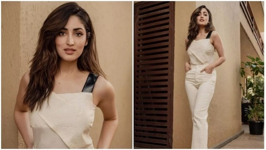Yami Gautam is currently basking in the success of her recently-released film A Thursday. The actor, who is busy with the promotions of the film, shared a slew of pictures of her look from the day on her Instagram profile, a day back. Yami, for the promotions, chose to go all casual in an ivory white co-ord set.(Instagram/@yamigautam)
