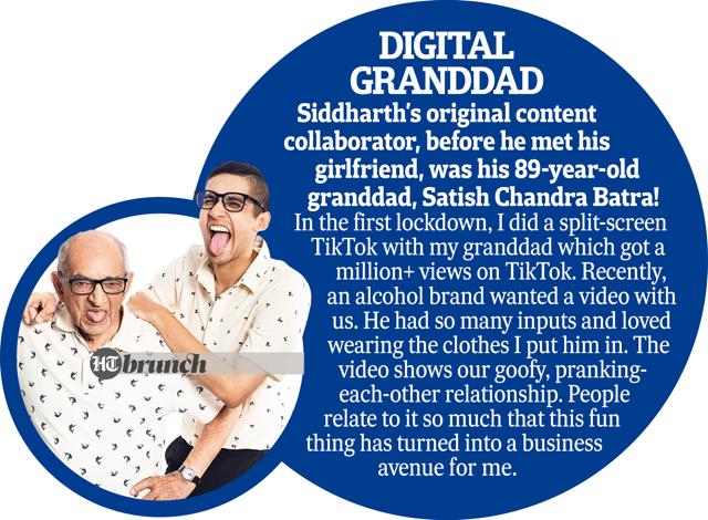 Siddharth was first featured on the cover of HT Brunch with his granddad in the issue that celebrated grandparents in March 2020