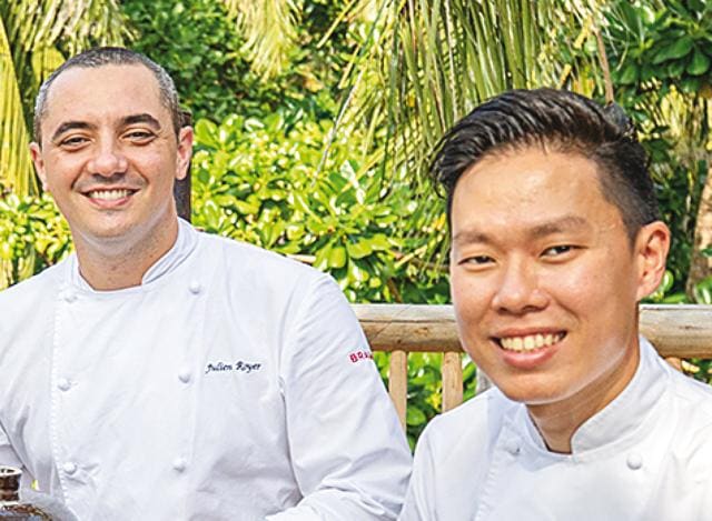 Visitng chefs Julien Royer and Xiong not only used local ingredients but also explained the food to guests Visitng chefs Julien Royer and Xiong not only used local ingredients but also explained the food to guests