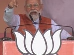 Prime Minister Modi addresses a rally in Hardoi district of Uttar Pradesh(Twitter/BJP)