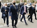 External Affairs Minister S Jaishankar arrives in Paris for bilateral talks with India's closest ally. He is seen here with Indian Ambassador to France, Jawed Ashraf, behind him. External Affairs Minister S Jaishankar arrives in Paris for bilateral talks with India's closest ally. He is seen here with Indian Ambassador to France, Jawed Ashraf, behind him.