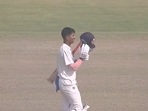 Yash Dhull became the third player to score centuries in each innings on Ranji Trophy debut.(Twitter) Yash Dhull became the third player to score centuries in each innings on Ranji Trophy debut.(Twitter)