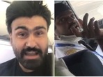 Arya Babbar had a heated argument with a pilot inside the flight. Arya Babbar had a heated argument with a pilot inside the flight.