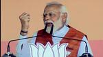 Prime Minister Narendra Modi addresses a public meeting in Unnao on Sunday. (ANI)