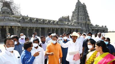 K Chandrasekhar Rao (KCR) has cancelled the proposed ‘Maha Sudershana Yagam’, a week-long mega Vedic ritual, originally scheduled to be held from March 21, as a prelude to the inauguration of the temple. (ANI) K Chandrasekhar Rao (KCR) has cancelled the proposed ‘Maha Sudershana Yagam’, a week-long mega Vedic ritual, originally scheduled to be held from March 21, as a prelude to the inauguration of the temple. (ANI)