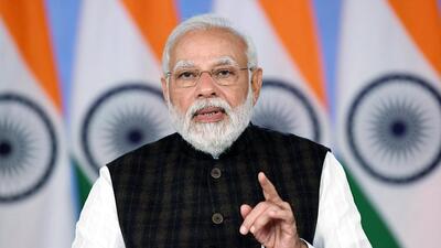 Prime Minister Narendra Modi addresses at the 36th statehood day celebration of Arunachal Pradesh, through video conferencing, in New Delhi on Sunday. (ANI)