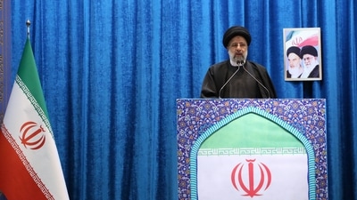 Iranian President Ebrahim Raisi. (via REUTERS)