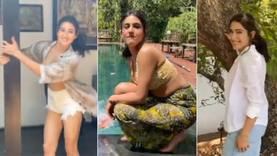 Sara Ali Khan shares BTS video from her photoshoot.