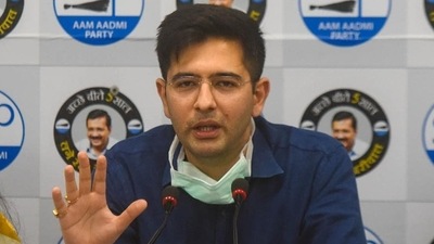 AAP leader Raghav Chadha (HT File Photo)