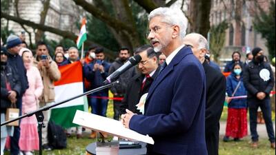 External affairs minister S Jaishankar has cautioned countries against getting caught in a debt trap while accepting China’s assistance. He was participating in the Munich Security Conference on Saturday. (ANI PHOTO.) External affairs minister S Jaishankar has cautioned countries against getting caught in a debt trap while accepting China’s assistance. He was participating in the Munich Security Conference on Saturday. (ANI PHOTO.)