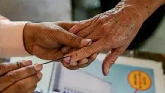 Food hawkers stationed near polling stations in Ludhiana benefitted from crowds on Punjab assembly election day. (HT File)