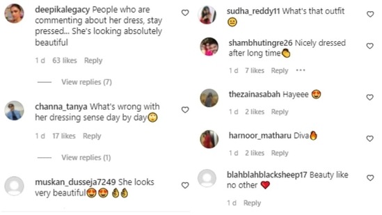 Comments on Deepika Padukone's picture.&nbsp;