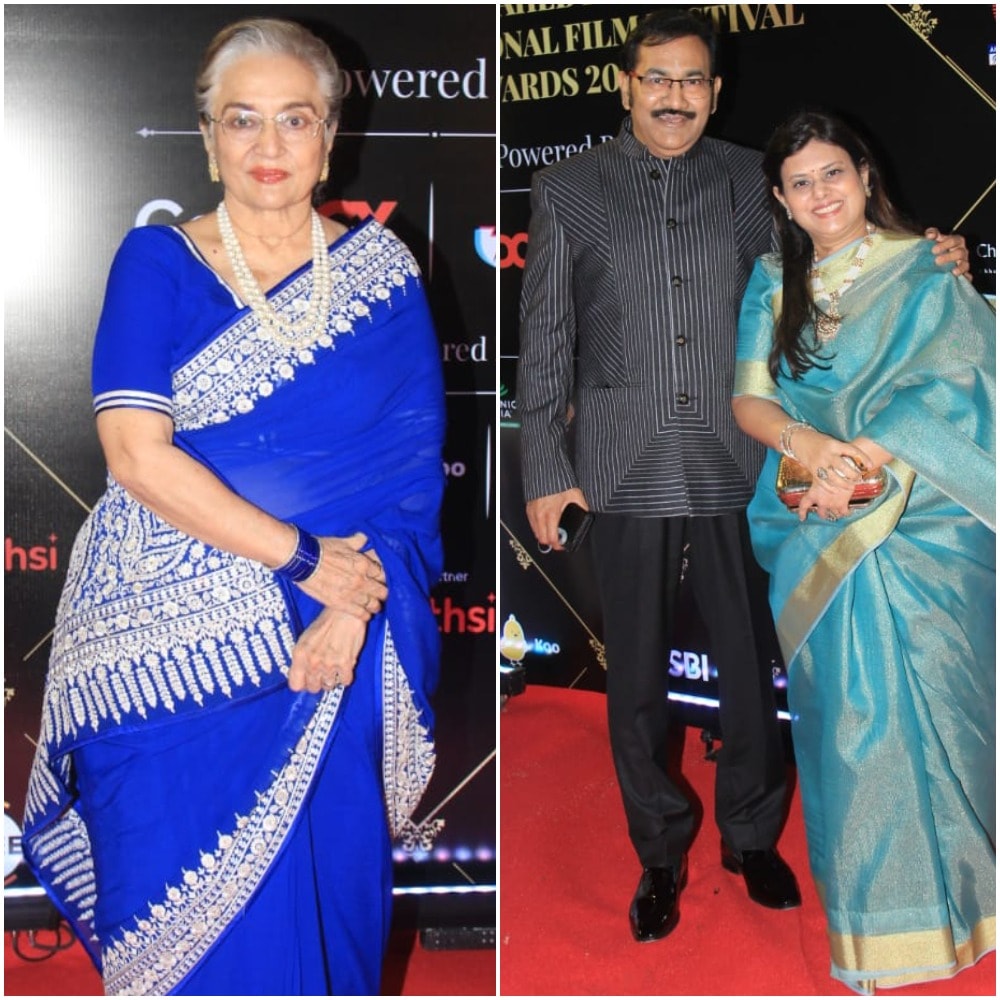 Asha Parekh and Sudesh Bhosale at the event.