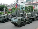 US-made Patriot surface to air missile batteries pass during a parade in Taipei, Taiwan. AP/file US-made Patriot surface to air missile batteries pass during a parade in Taipei, Taiwan. AP/file