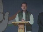 Congress leader Rahul Gandhi addresses an election rally in Imphal. (ANI Twitter) Congress leader Rahul Gandhi addresses an election rally in Imphal. (ANI Twitter)